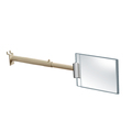 Azar Displays Two-Sided Aisle Acrylic Sign Holder W/ TelescopicGripper 7" x 5", PK4 107557